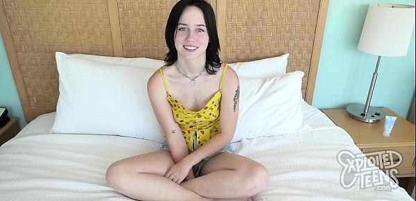  Brand New Pale 18 Year Old With Freckles Makes Her Porn Debut